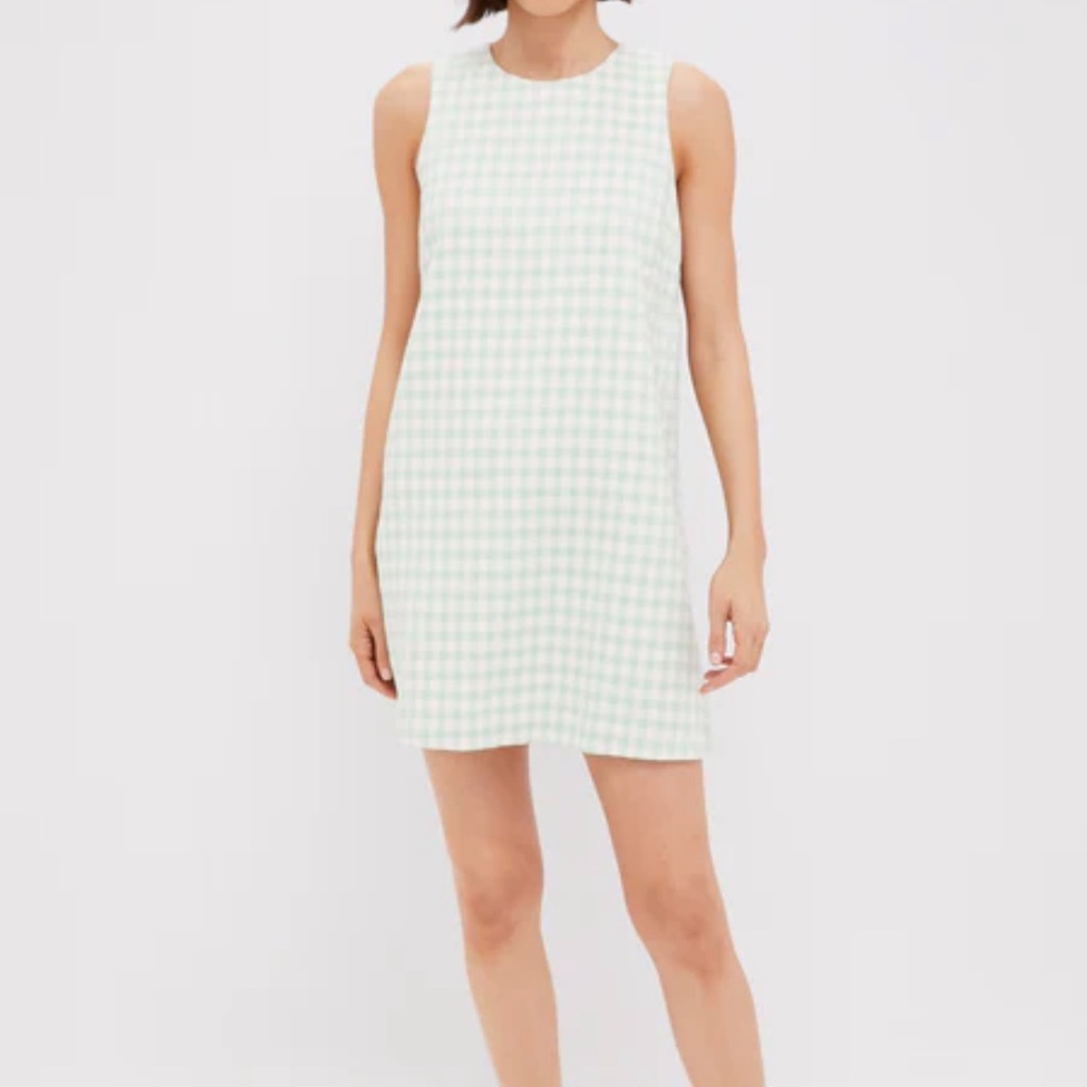 NWT Tuckernuck Mint Checkered Mini Dress